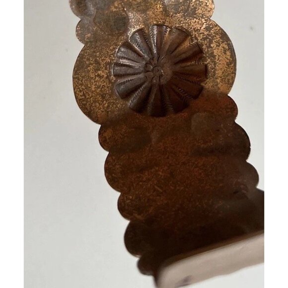 Vintage Native American Navajo Copper Thunderbird eagle Cuff Bracelet Sz 6.5” - Picture 8 of 16